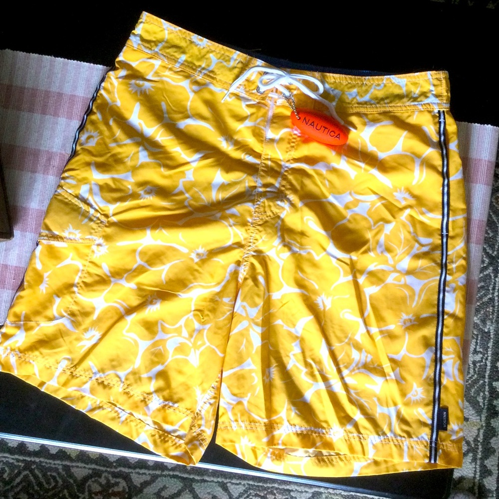 🆕 Nautica Tropical Swim Trunks ☀️🌸🩳🌊🏖